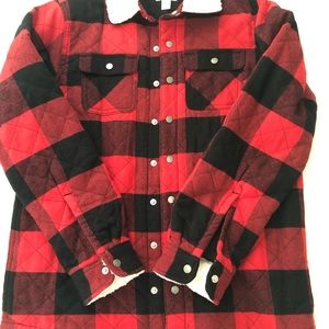 Cat & Jack Buffalo Plaid Quilted Shacket Coat - EUC